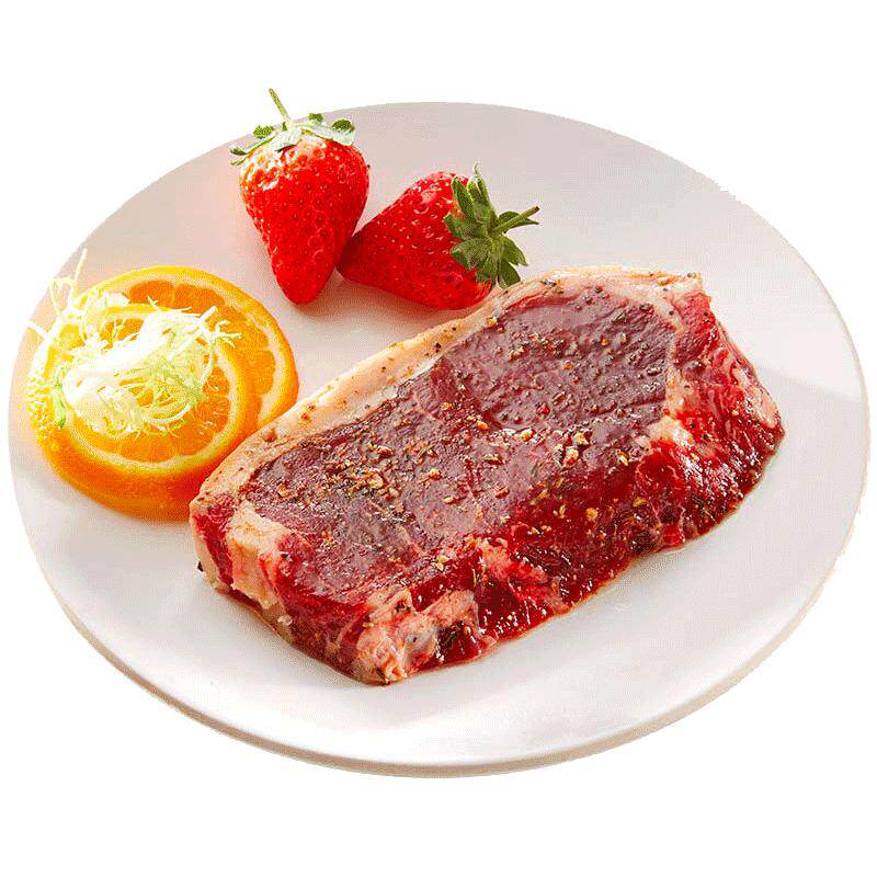 【赤豪】原切安格斯谷饲西冷眼肉牛排180g*6片装厚切新鲜牛肉黑椒
