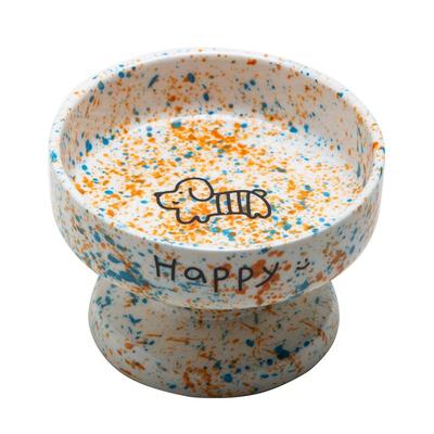 Petdebby宠物陶瓷碗泼墨猫碗狗碗