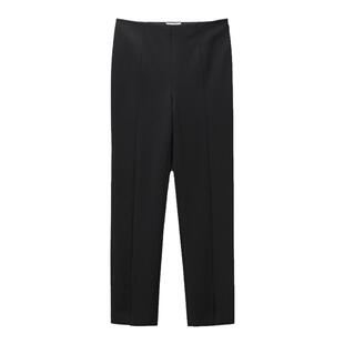 OVV Outlet秋冬新款女装弹力侧拉链开衩经典基础休闲通勤长裤