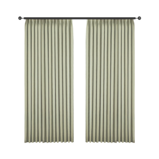 瑞玛家2025新款高温定型绿色窗帘遮光雪尼尔卧室客厅现代简约定制