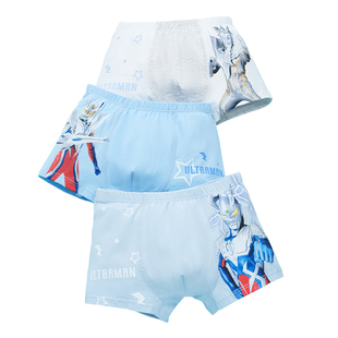 奥特曼赛罗泽塔儿童纯棉四角平角不夹pp卡通赛罗男孩全棉内裤