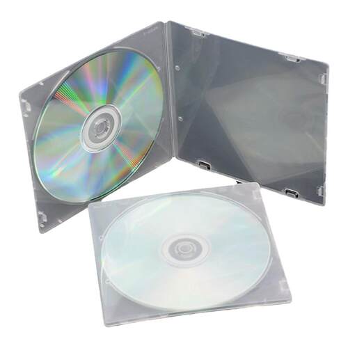 PP光盘盒不易碎cd盒12CM光碟盒可插封面dvd单片装收纳盒光碟盒