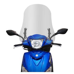 适用轻骑铃木优友UU125风挡摩托车改装配件小海豚进口前挡风玻璃