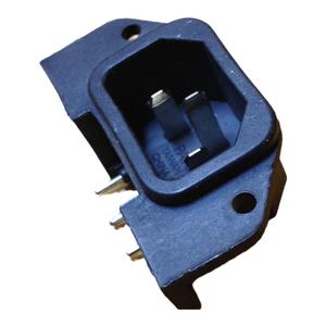 插头插座AC电源插座三芯带固定孔90度弯脚插座 10A250V