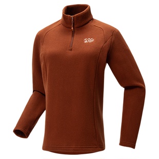 Ozark奥索卡25秋冬新品抓绒衣半拉链长袖透气舒适保暖抓绒衣女款