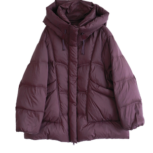 铜扣记新国标羽绒服女连帽休闲百搭宽松显瘦冬季新款中长款棉服女