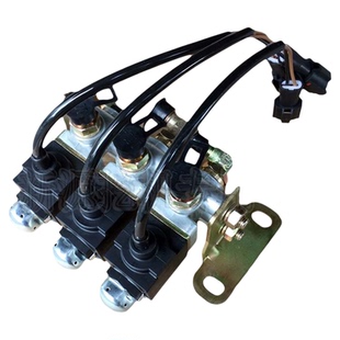 新源远山65/B75/C80/85-9轮式挖掘机配件 气动三体电磁阀三联三连