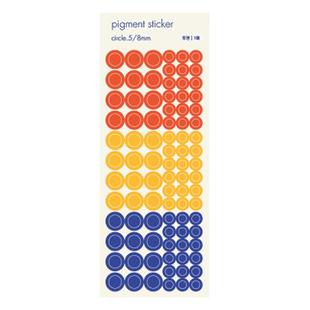 韩国Paperian彩色图形透明PET装饰贴纸日记本手帐素材标记点缀贴