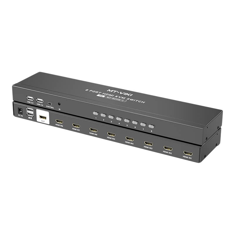迈拓8口HDMIKVM切换器4K60HZ