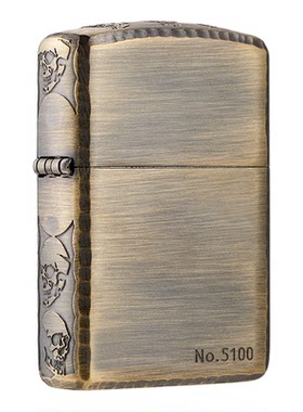 zippo打火机正品三面骷髅送礼
