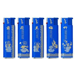 10支批发价高档防风金属打火机充气厂家直销防爆耐用家用商超零售