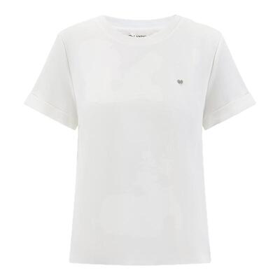 DTLANDO/商场同款夏季新款白色休闲日常宽松T恤女装简约短袖上衣