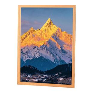 日照金山拼图1000片带相框高级感成人版高颜值治愈系玩具装饰画