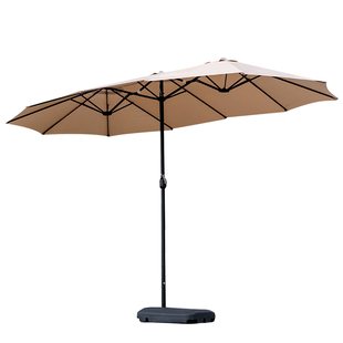 三头户外遮阳伞露营民宿中柱伞棚阳台庭院伞室外商用摆摊大太阳伞