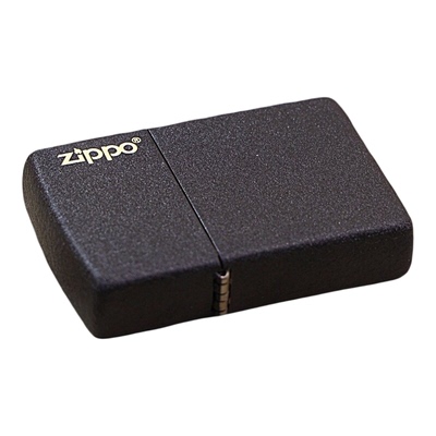 zippo打火机简约黑裂漆236标志