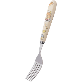 蓝莲花不锈钢餐勺汤勺卡通高颜值儿童宝宝勺子西餐甜品勺叉子家用