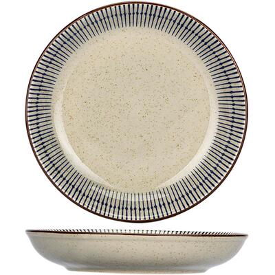 摩登主妇蓝雨釉下彩盘子家用菜