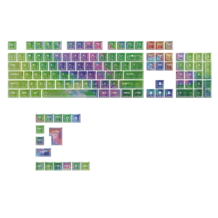 罗兰青玉雾透键帽PC透明透光个性原厂高度磁轴键盘键帽made68pro