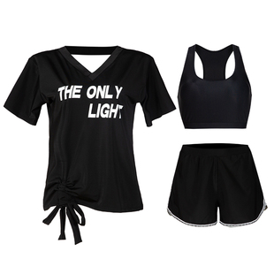 大码泳衣女保守分体宽松显瘦休闲运动学生胖mm200斤遮肉温泉泳装