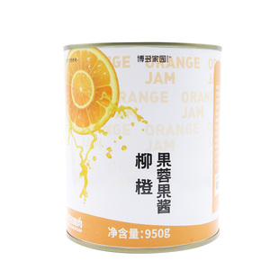 博多家园柳橙果酱果蓉奶茶店专用益禾浓缩果汁浓浆饮料果肉粒罐头