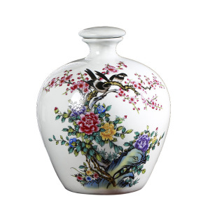 陶瓷家用酒瓶5斤10斤景德镇青花瓷酒坛子密封酒壶存酒缸泡酒坛子