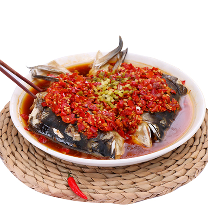 剁椒鱼头盘子家用菜盘子陶瓷大号蒸鱼盘蒸饺盘酒店专用大盘鸡菜盘