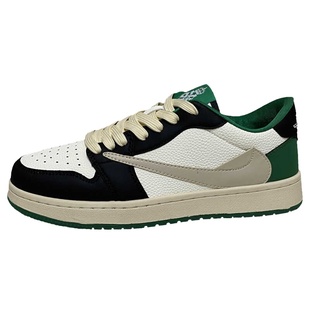 2025新款倒钩白棕低帮板鞋街拍网红运动风青少年透气轻便小白鞋男