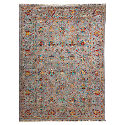 毯游记 阿富汗进口手工打结羊毛地毯游牧民族编织无胶地毯15569