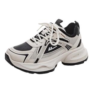 回力女鞋春季新款老爹鞋女款厚底增高休闲运动跑步鞋初中生鞋子女