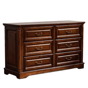 乡村美式全实木五六斗柜橱复古客厅储物家具简约主卧室电视柜高款