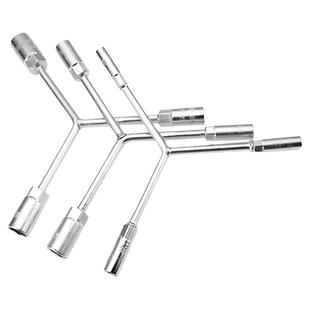 三叉套筒扳手三角加长y型套管板手多功能工具套头8/10/12/14mm号