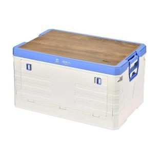 原始人户外折叠收纳箱露营箱桌一体多功能野餐盒工具箱后备箱收纳