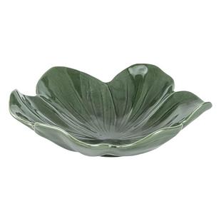 吉田成器  陶瓷火锅配菜盘果盘糖果盘荷叶盘民宿餐厅菜盘配料盘子