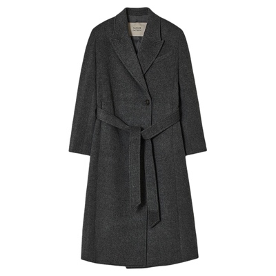 羊绒腰带大衣毛呢外套