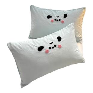 2025新款夏季毛巾绣单个枕头芯套装一对装2儿童全棉纯棉48cmx74cm