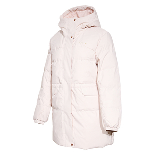 361度女装轻便保暖雨屏科技中长款羽绒服2025年冬女防风运动外套