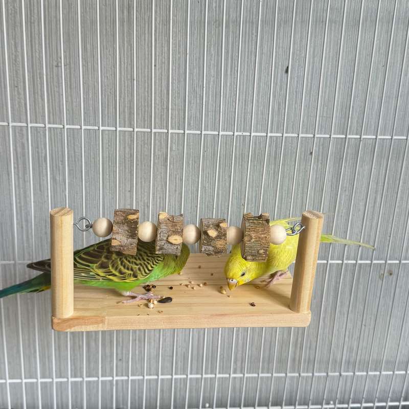 厂家批发玄凤鸟啃虎皮鸟咬磨鸟玩具站架站台鸟爪用品鹦鹉鹦鹉玩具