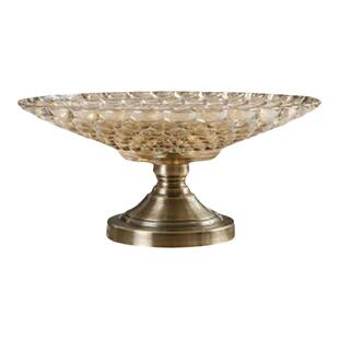 水晶玻璃水果盘高脚大果盘客厅轻奢高档ktv专用高端精致高颜值