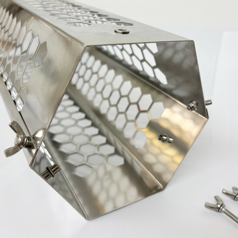 柴火炉烟囱可拆卸金属防烫罩户外露营帐篷炉配件便携不锈钢防烫网