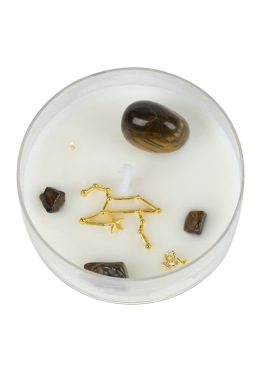 星座晶石亮片大豆蜡香薰蜡烛礼物