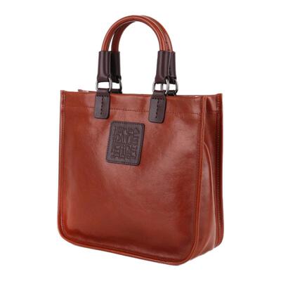 Din复古文艺手工头层牛皮女包