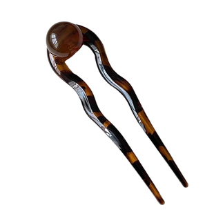 U型发簪新中式扎丸子头发饰后脑勺簪子2025新款盘发神器发夹发钗