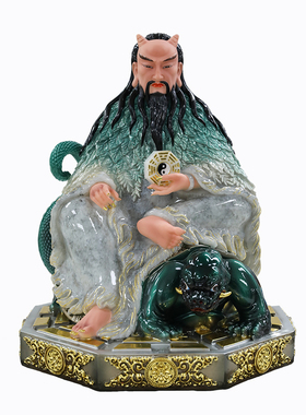 伏羲大帝神像汉白玉三皇人皇伏羲