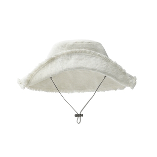 MARLMARL儿童户外遮阳帽子防晒帽渔夫帽女宝可调节brim01奶油白