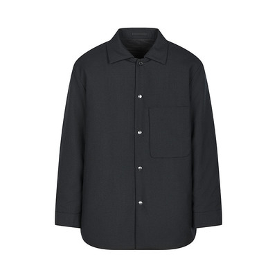 速写男装2025冬新品衬衫式羽绒服