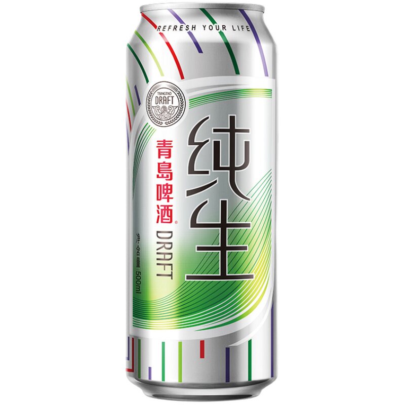 青岛啤酒纯生00ml*18听