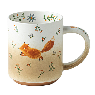 悠瓷可爱杯子小众设计感陶瓷马克杯大容量咖啡杯办公室喝水杯茶杯