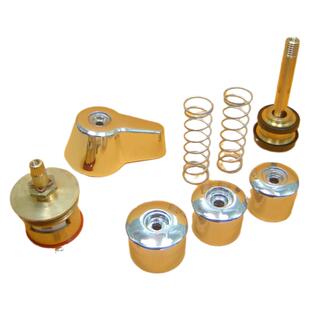 手按冲洗阀配件快开厕所蹲便器大便延时冲水阀芯配件弹簧按钮开关