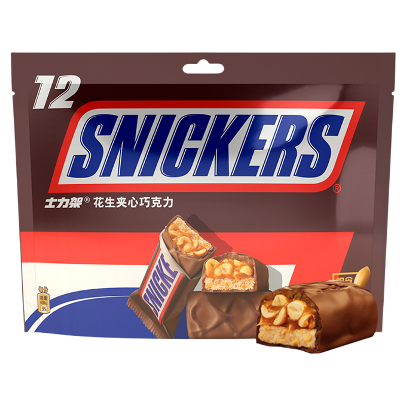 士力架巧克力花生夹心排块零食