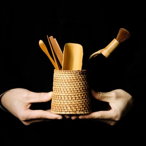 竹编藤编功夫茶具茶道六批发配件勺茶夹套装笔养壶针君子茶复古茶